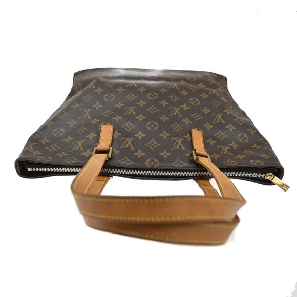 LOUIS VUITTON Cabas Mezzo Shoulder Bag Monogram Leather Brown - Picture 6 of 16